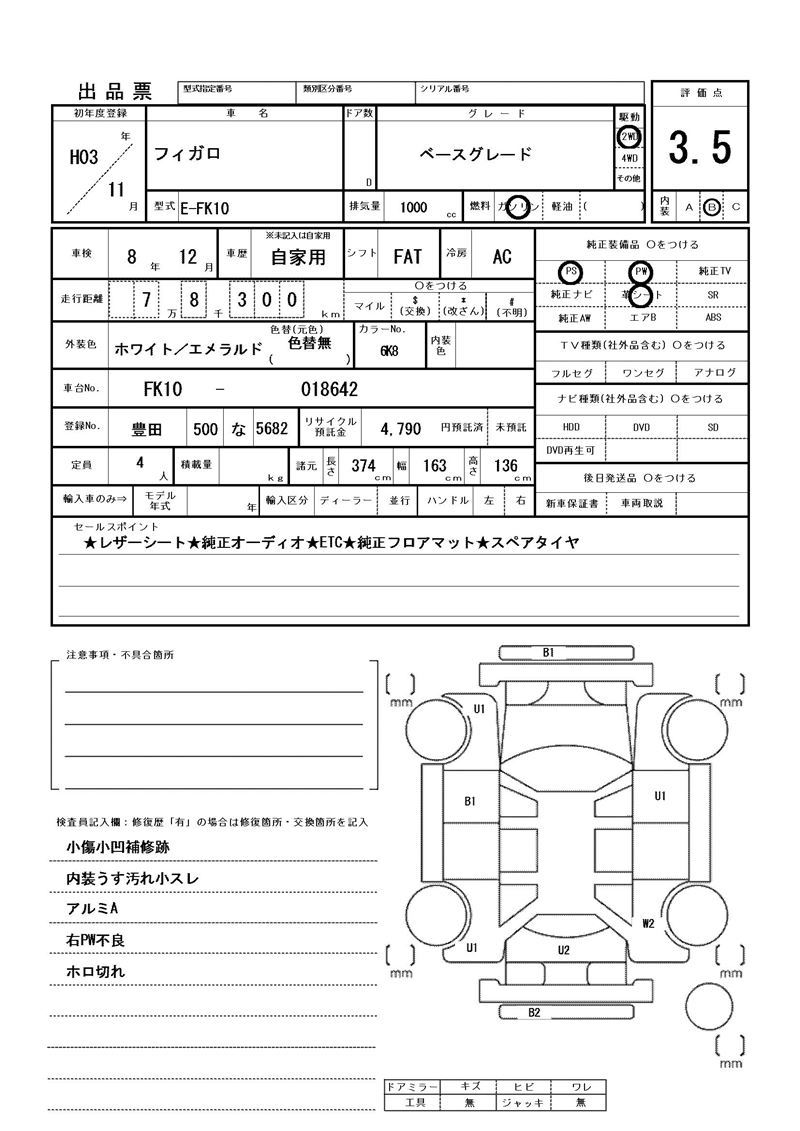 1991 Nissan FIGARO — миниатюра 81