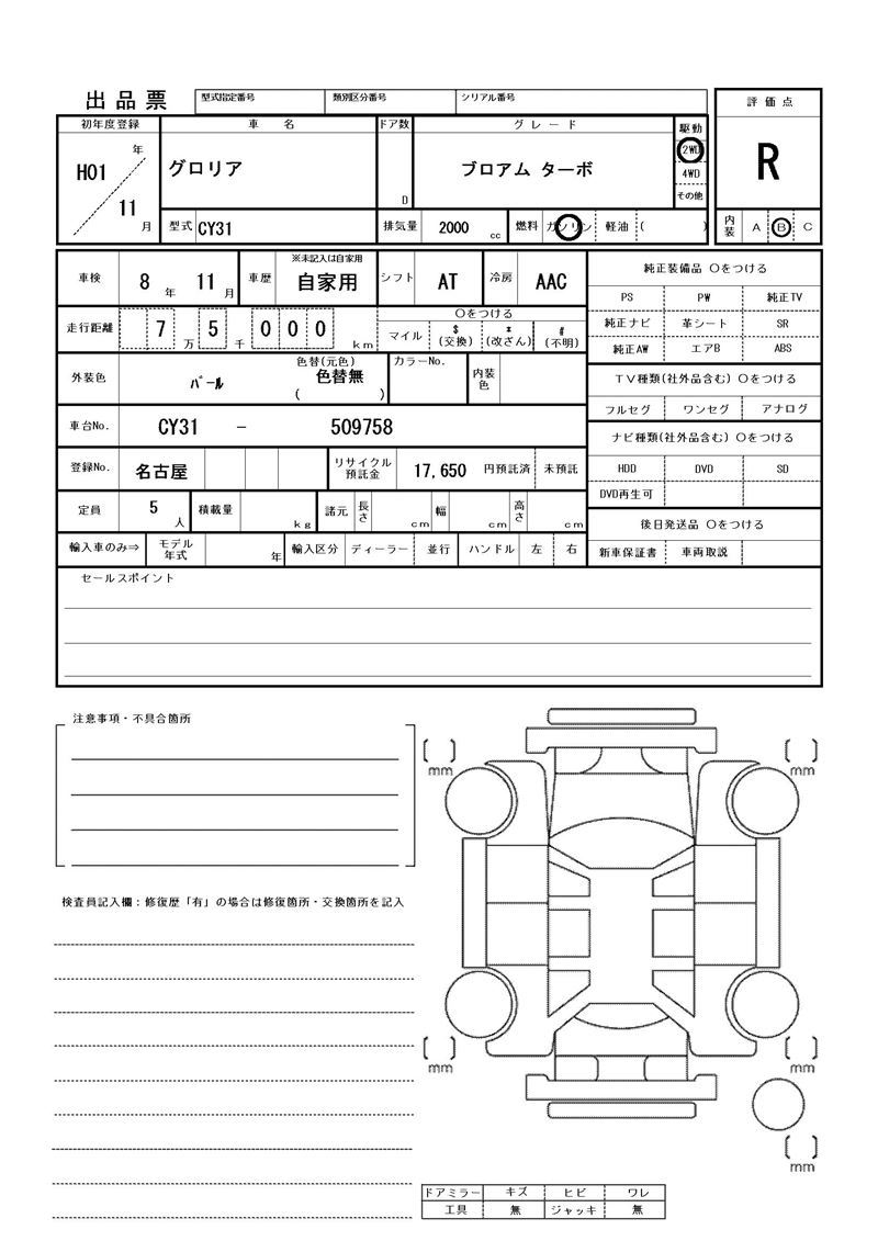 1989 Nissan GLORIA 缩略图 81