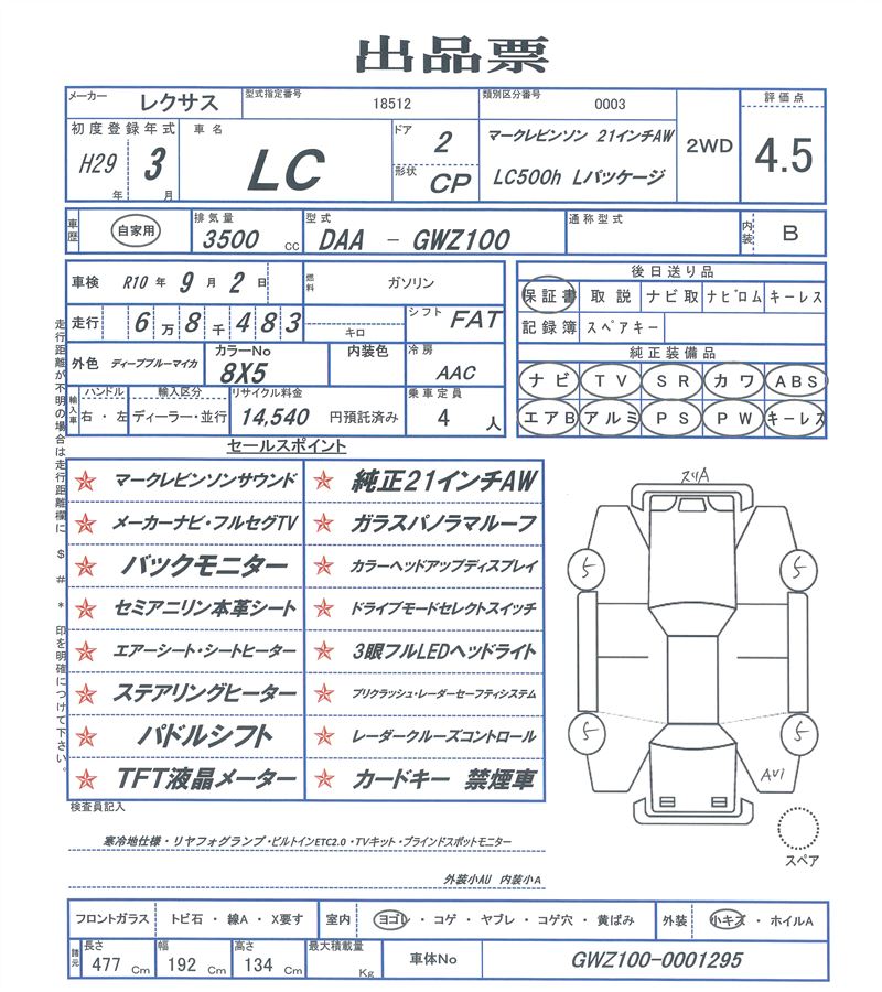 2017 Lexus LC 缩略图 81