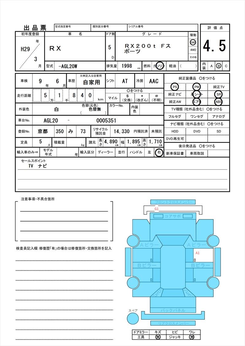 2017 Lexus RX 缩略图 81