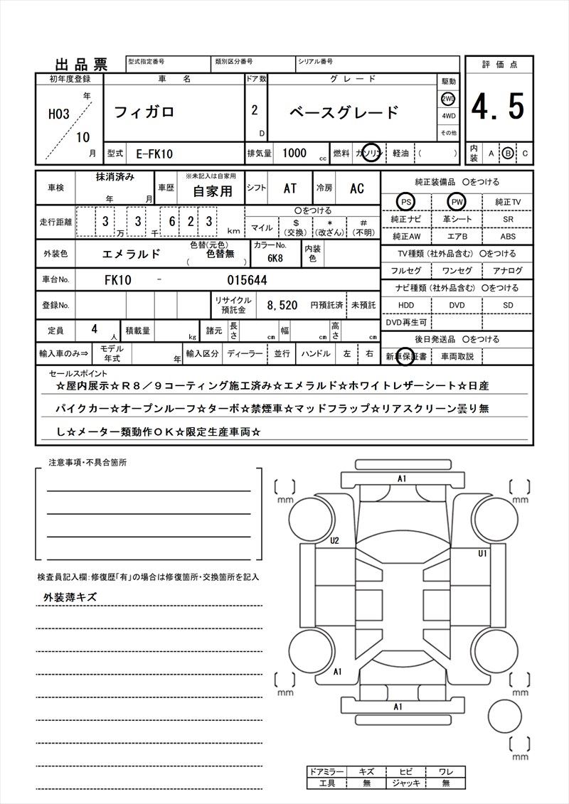 1991 Nissan FIGARO 缩略图 81