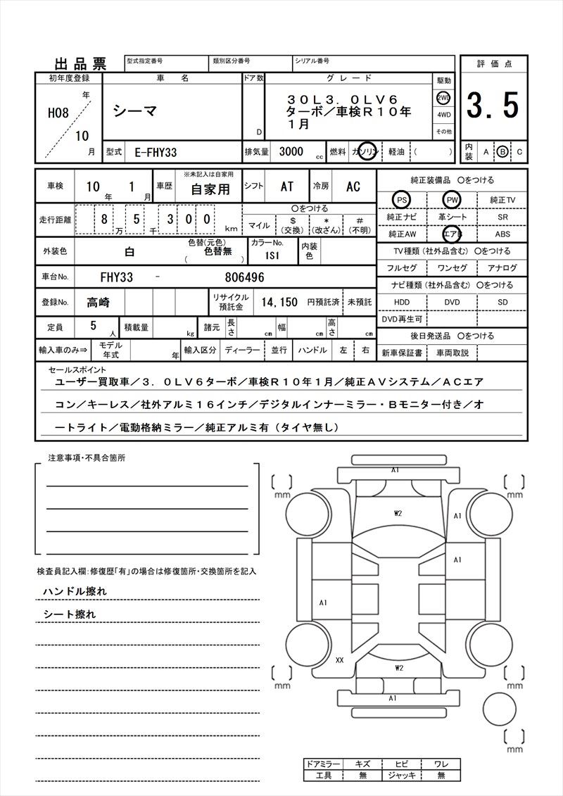 1996 Nissan CIMA 缩略图 81