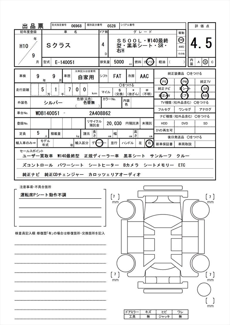 1998 Mercedes-BENZ S-CLASS 缩略图 81
