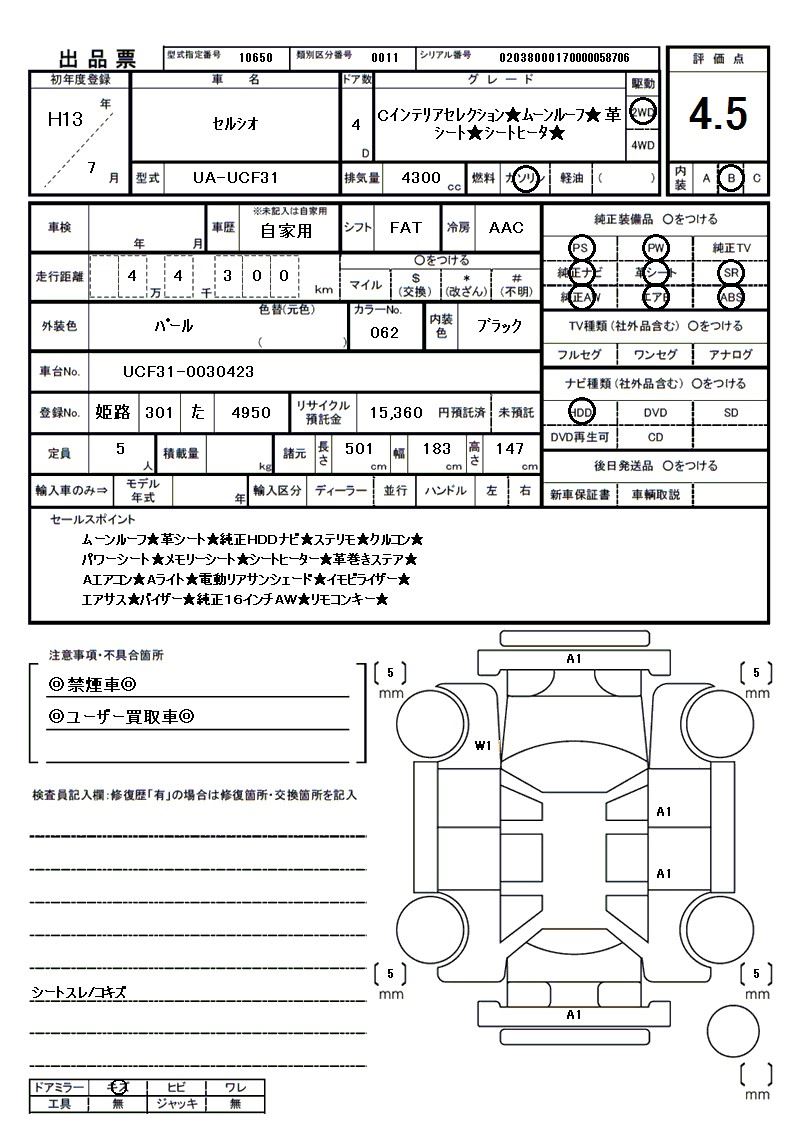 2001 Toyota CELSIOR 缩略图 81