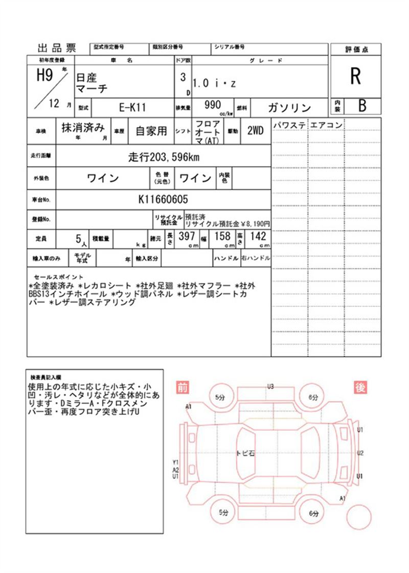 1997 Nissan MARCH 缩略图 81