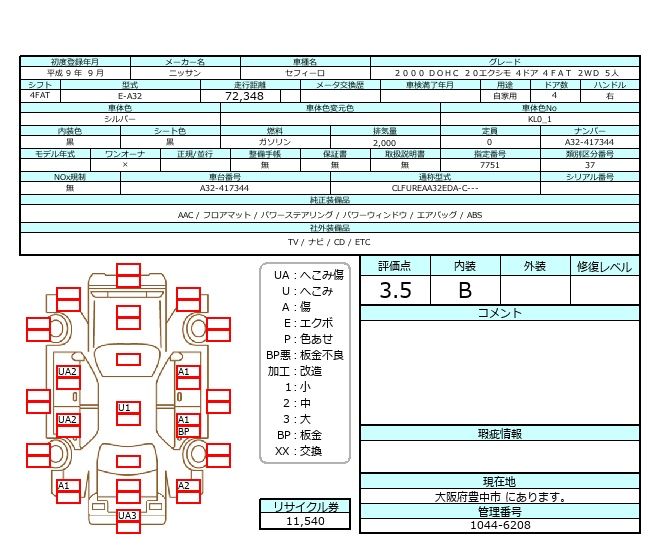 1997 Nissan CEFIRO thumbnail 25