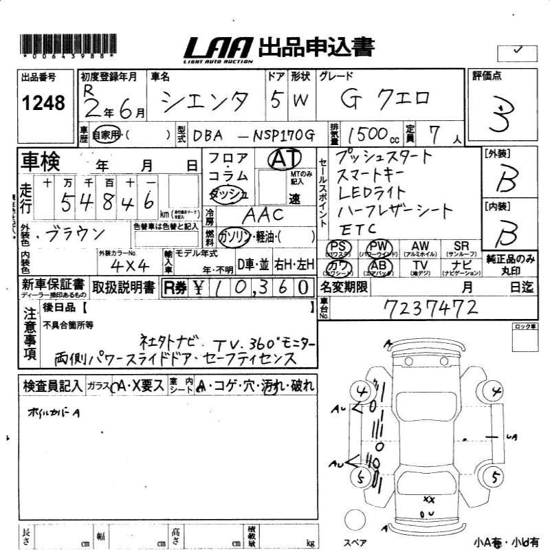 صورة مصغرة 4 لـ 2020 Toyota SIENTA