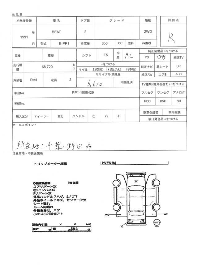 1991 Honda BEAT — миниатюра 13